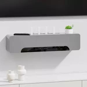 셋톱박스 가리개 숨기기 공유기 벽걸이 커버 고양이 회색