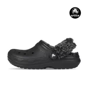 [크록스]클래식 플리스 라인드 클로그 겨울 방한 털슬리퍼 211396-001 917002