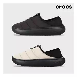 [크록스]클래식 퍼프 모크 겨울 방한 패딩 슬리퍼 210706 2종 택일 916147