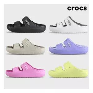 [크록스]클래식 코지 여성 겨울 털슬리퍼 사무실 학교 방한 샌들 207446 6종 택일 917493