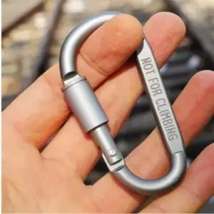 등산용 D형 안전 고리 클립 암벽장비 클라이밍용품 자일 암벽용품 비너 클라이밍장비