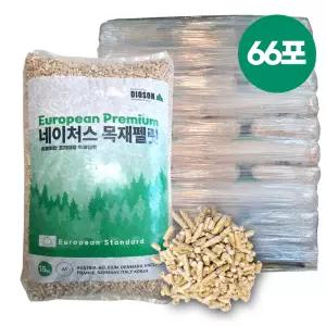 러시아 프리미엄 A1 펠릿 15kg 66포 장작 캠핑 난로 연료 펠렛 우드펠릿