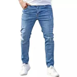 더스타일 남성 빈티지청바지 스판슬림핏 스키니바지 짖청
