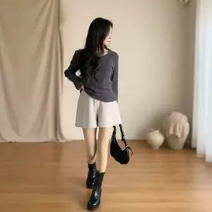 [신세계라이브쇼핑][옷자락] 여성 봄여름용 와이드 뒷밴딩 반바지