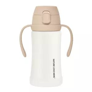 네이쳐러브메레 애니멀프렌즈 원터치 스테인리스 빨대컵 300mL