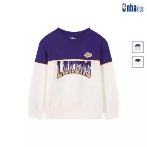 [NBA KIDS](천안아산점)퍼플 팀 어센틱 메쉬 팀로고 맨투맨 K261TS050P_PU(69)