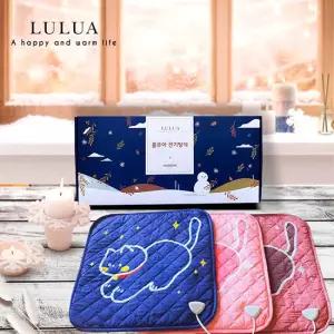 전자파없는 룰루아 전기방석 선물하기 1인용(네이비 야옹이)