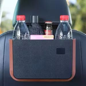 와이드업 헤드레스트 수납포켓차량용 휴지통 차량용 휴지통 다용도 수납