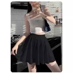 [하프클럽/]밴딩속바지 A라인 플리츠스커트 UC-0116