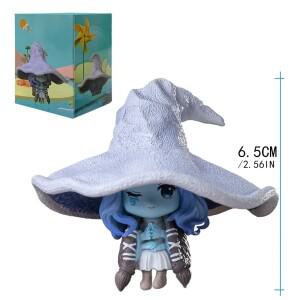 애니메이션 Q 미니 게임 캐릭터 울프 워 고스트 린나 인형 PVC 모델 컬렉션 장식용 어린이 휴일 선물