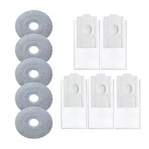 [호환]산성비스포크 AI스팀 로봇청소기 물걸레패드5P+먼지봉투5P