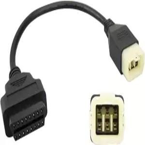 가와사키 모터바이크용 벨벳운빌레이 OBD2 어댑터 장착 Z900RS Z800 Z900 ZX10R ZX14R H2 케이블 6핀-16핀