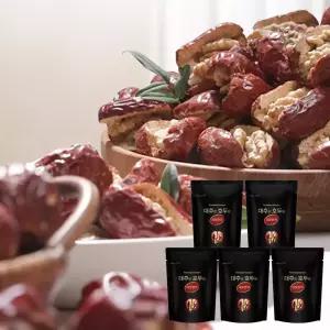 대호 한끼 수제 왕대추 왕호두 대추 호두 말이 간편 한끼 영양식 건강식 영양 건강 간식 개별 포장 1세트