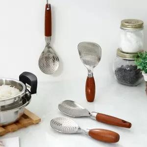 [에스에스리빙]카밀리아 우드 손잡이 일반형 고리형 스텐304 밥주걱