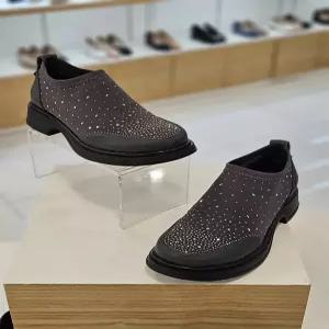 [미소페][미소페] by미소페 여성 스판 큐빅 컴포트 슬립온(4cm) 112539009 (P003761275)