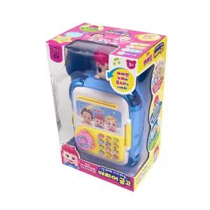베베핀 캐리어금고 블루 핑크퐁 캐릭터 작동 완구 노래 효과음 저금통