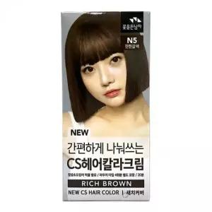 새치커버 오징어먹물 염모제 진갈색 머리 셀프염색약 먹물염색 새치용염색약 새치커버