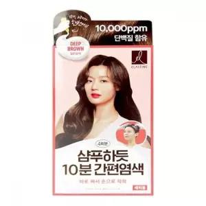 샴푸처럼 간편 새치 짙은갈색 빠른 새치커버 미용실용 미용실 새치염색 염색 새치 염색약