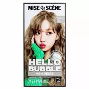 헬로버블 애쉬베이지 염모제 연한회색 머리 헤어칼라 머리염색 새치머리 멋내기 염색약
