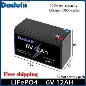 6V 리튬인산철 충전식 배터리 5AH 8AH 10AH (용 전동 자동차 바이크 오토바이 유모차)