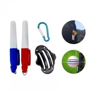 [골드스마일]골프 휴대용 볼펜 펜2 볼라이너 카라비너 포함