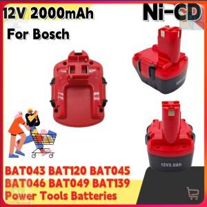 Bosch BAT043 3455 BAT139 BTA120 26073 35430 3360 PSB 용 12V 2.0 Ah Ni-CD 2000mAh 충전식 무선 도구 배