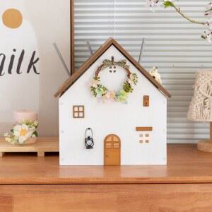 샤크팡 인테리어 가리기 콘센트 원목 셋톱 벽걸이형 정리함 공유기함