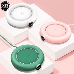 USB 커피 컵  난방 패드 DC 5V 일정한 온도 코스터 3 기어 디지털 디스플레이 조정 우유 차 타이밍 히터