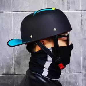 레트로 반모 헬멧 경량 바이크 스타일 빈티지 스쿠터