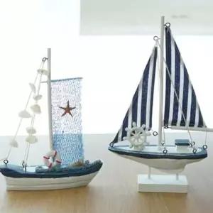 미니어처 인테리어소품 마린 돛단배 선반 데코 소품 (KYR-W6F2FAA)