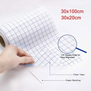 호환상품 Craft Clear Transfer Paper Tape 스텐실 비닐 데칼 간판 Windows 스티커용 접착 비닐용 완벽한
