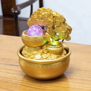 샤크팡 미니분수대 분수대 분수 인공 실내 장식 미니 거실 소품