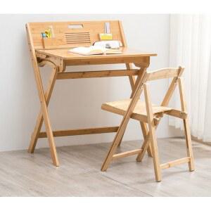 샤크팡 원목 책상 간이책상 의자 폴딩 접이식 세트 테이블 1인용