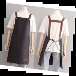 목걸이형앞치마 스타일리시한 디자인 손쉬운 조절 주방 요리 시크한 여성용 방수 앞치마