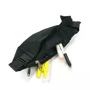 힙쌕 검정 사각 시장가방 동전가방 보조가방-WFIZSHA