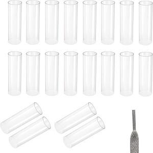 호환상품 20개 투명 열수축 튜브 로프 끝 보호 열 신발끈 팁 조절 가능 링 슬리브