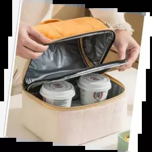 이층구조보냉백 다용도 보냉 가방 야외 캠핑 안전한 보관 쿨링 편리한 사용 점심 도시락