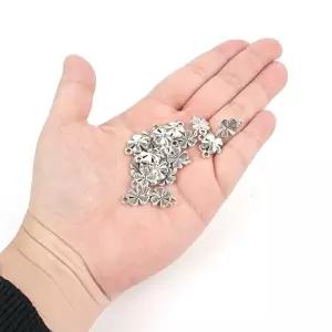 실버 네잎클로버 목걸이 키링 액세서리 펜던트 부자재-WFIZSZK