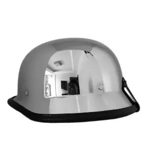 크롬 미러 반모 남녀공용 오토바이 전동킥보드 헬멧