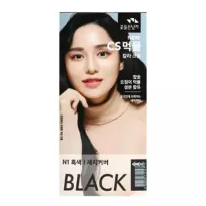 꽃을든남자 CS먹물 프리미엄 염색약 흑색 N1 2개 .