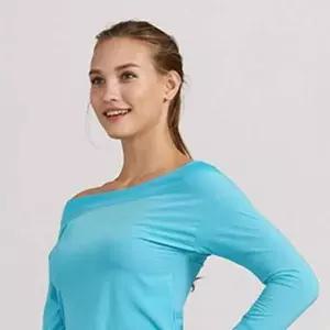 [콩심팥심]오프숄더 7부 티셔츠 헬스 운동복