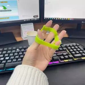 3kg 무소음 손가락 실리콘 악력기