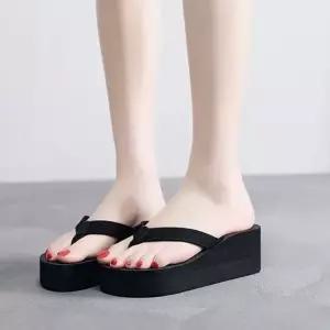 여성용 베이직 1색상 키높이굽 유니크플랫폼 웨지힐 조리형샌들 샌들 HL04N 쪼리