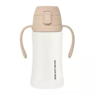 애니멀프렌즈 원터치 스테인리스 빨대컵 300mL