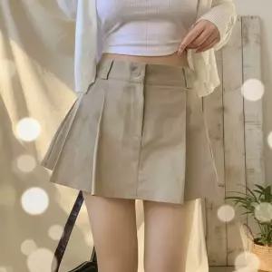 여성 캐주얼 플리츠 미니 스커트 치마