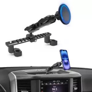 ZKJAYOE 대시 폰 마운트 2019+ RAM 트럭 1500/2500/3500 및 TRX 액세서리와 호환(RAM 클래식 차량에