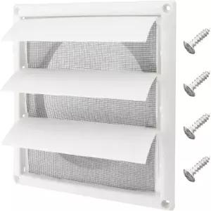 블루토겟 6인치 루버 배기구 커버 8인치 x 외벽 통풍구 후드 배출구 공기 흐름을 위한 대형 건조기 - 외관