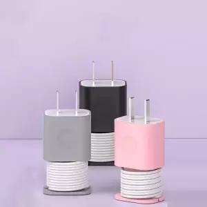 실리콘 케이블 정리기 1+1 수납 보호 케이스 선정리 보호캡