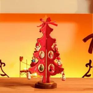 오너먼트 크리스마스 미니 트리 장식품 크리스마스 원목 트리 테이블 데코