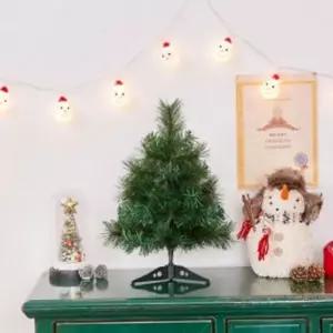 혼합 미니 크리스마스 트리 인조 솔잎 트리 데코레이션 40cm 장식품 혼합